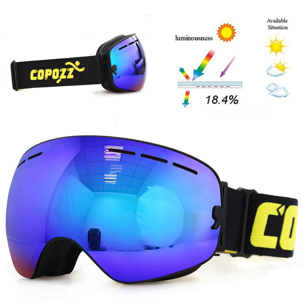 Ski goggles double layers UV400 anti-fog snow snowboard goggles